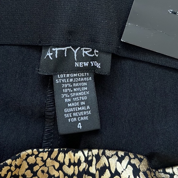 NWT Gold Cheetah Print Leggings - Picture 2 of 4